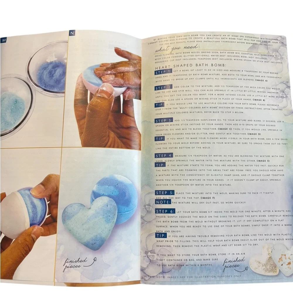 Creative You Do It Yourself‎ Gardenia Splash Bath Bomb Craft Set New GIFT Floral